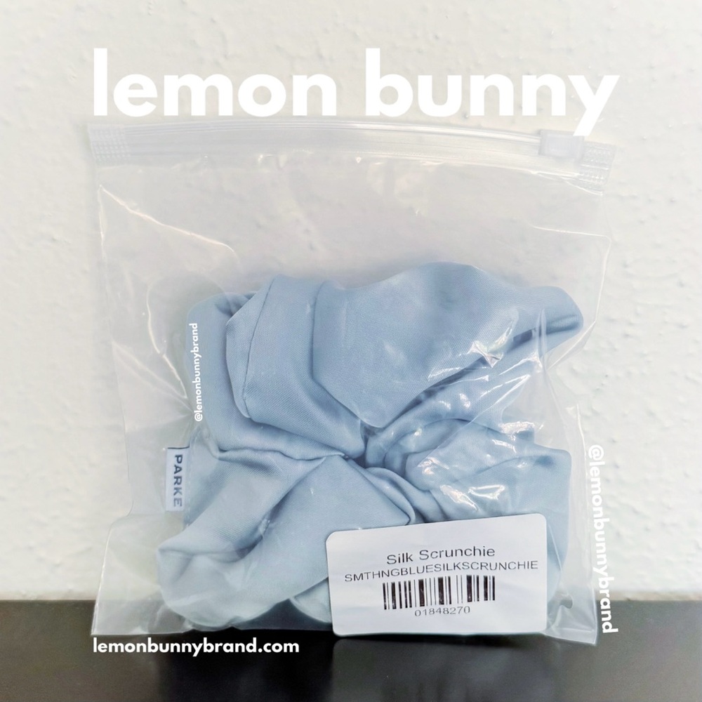 PARKE Satin Scrunchie in Something Blue [Bridal Drop June 2025] Brand New NWT